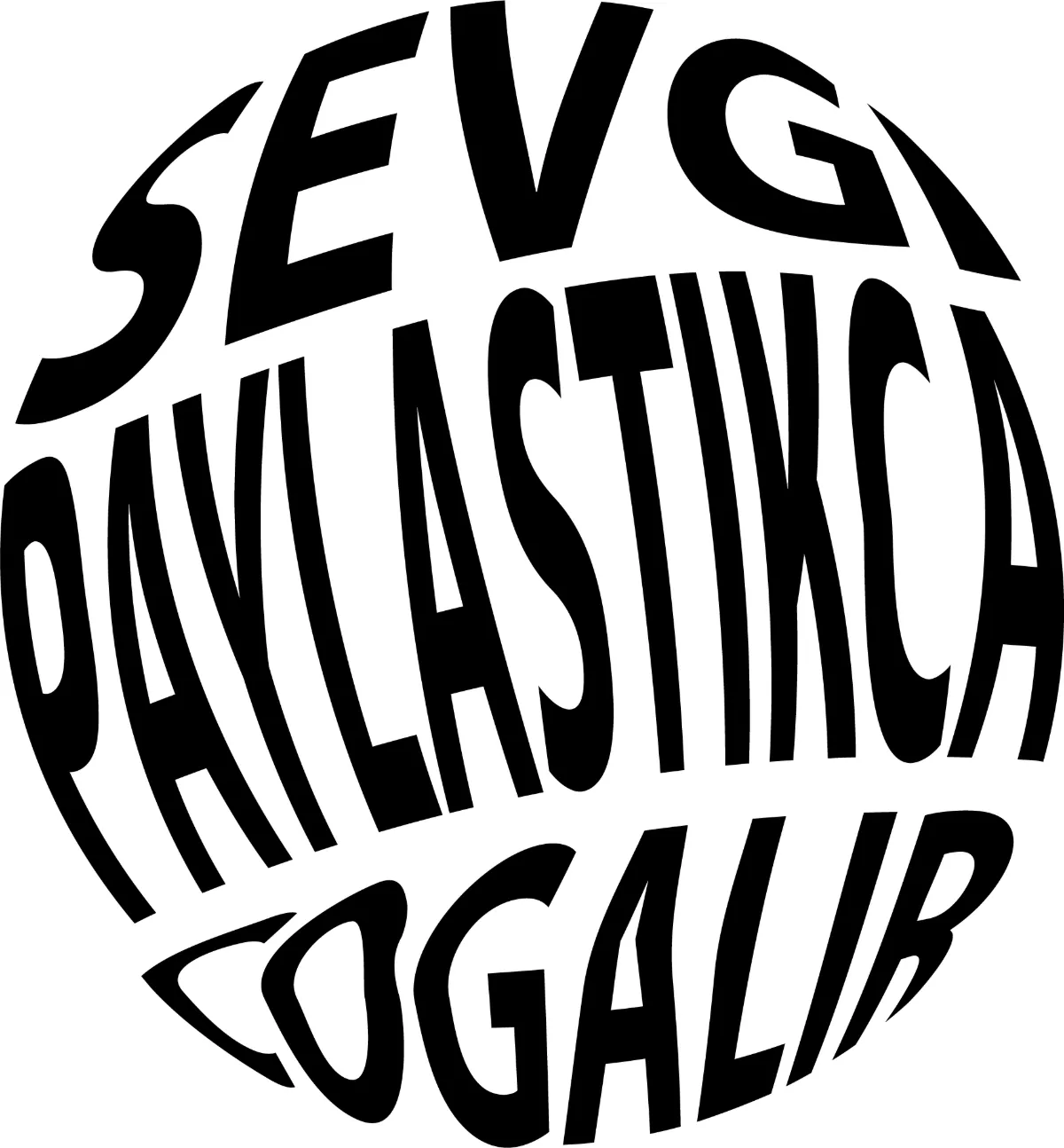Sevgi paylaştıkça çoğalır yazısıyla küre biçiminde tipografi çalışması